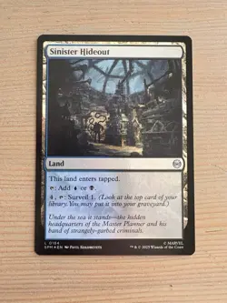 Sinister Hideout - 184 - MTG: Spider-Man: Eternal-Legal - Common - FOIL - Image 1