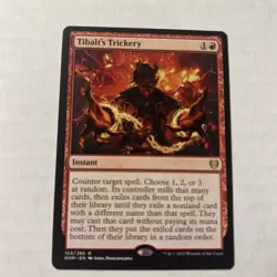 2021 MTG Magic The Gathering KHM Kaldheim #153 Tibalt's Trickery - Image 1