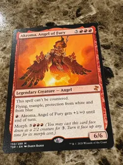 AKROMA, ANGEL OF FURY Magic MTG Time Spiral Remastered Timeshifted - Image 1