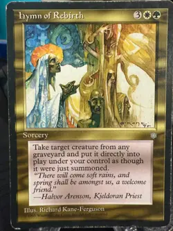 MTG Magic the Gathering Ice Age Hymn of Rebirth - Image 1