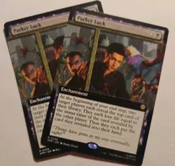 2x Parker Luck (Extended Art) Marvel's Spider-Man 0258 Reg MtG Magic - Image 1