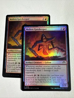 [X2] Molten Gatekeeper {Foil} NM/MINT #128 Modern Horizons 3 MH3 MTG - Image 1