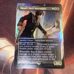Squall, SeeD Mercenary Mtg Final Fantasy Nm Foil Borderless Promo Standard Shows - Image 1
