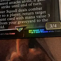 Squall, SeeD Mercenary Mtg Final Fantasy Nm Foil Borderless Promo Standard Shows - Image 2