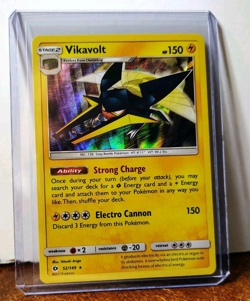 POKEMON VIKAVOLT 52/149 HOLO RARE SUN AND MOON BASE NEAR MINT - Image 3