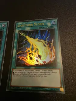 2× 1st Edition Yugioh LIGHTNING STORM MP22-EN253 + MAMA-EN089 Secret/Ultra NM - Image 3
