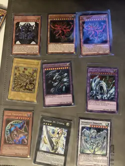 Yugioh Vintage 120 Card Binder Lot Dark Magician Blue-Eyes Red-Eyes SEND OFFERS - Image 2