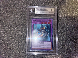 POP 1! YUGIOH 1ST DLCS-EN006 DARK MAGICIAN GIRL DRAGON KNIGHT GREEN BGS 9 - Image 1
