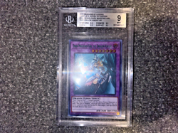 POP 1! YUGIOH 1ST DLCS-EN006 DARK MAGICIAN GIRL DRAGON KNIGHT GREEN BGS 9 - Image 2