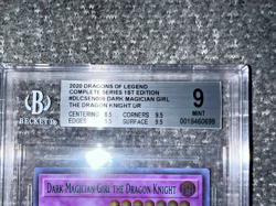POP 1! YUGIOH 1ST DLCS-EN006 DARK MAGICIAN GIRL DRAGON KNIGHT GREEN BGS 9 - Image 4