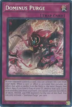 YuGiOh! TCG - Dominus Purge - 1st Edition - Prismatic Secret Rare [NM] - Image 1