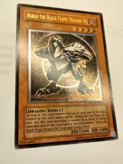 ULTIMATE Rare Horus the Black Flame Dragon LV4 SOD-EN006 Unlimited Yugioh MP - Image 2