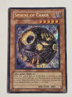 Sphere of Chaos RGBT-EN093 Secret Rare Holo Foil Bleed Yugioh Vintage Mint - Image 1