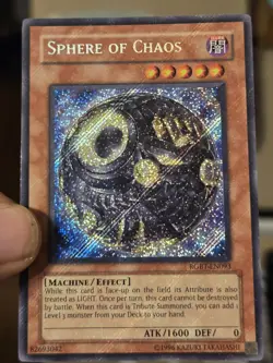 Sphere of Chaos RGBT-EN093 Secret Rare Holo Foil Bleed Yugioh Vintage Mint - Image 2