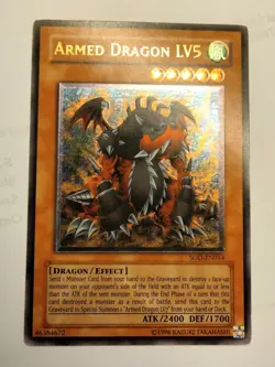 ULTIMATE Rare Armed Dragon LV5 SOD-EN014 Unlimited Yugioh 7693 NM/LP - Image 1
