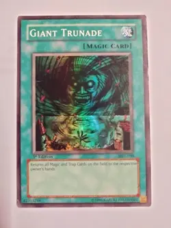 Yugioh Giant Trunade MRL-048 1st Edition Super Rare Magic Ruler MP/LP - Image 1