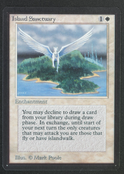 Island Sanctuary Beta MTG Card Magic: the Gathering 1993 - Image 1