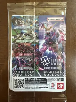 Sealed ENGLISH Gundam Card Game EX Base Gundam Base World Tour Promo - Image 3
