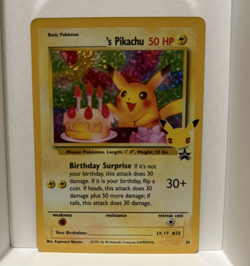 Pokemon Pikachu TCG Birthday Celebrations Holo Rare Card #24 NM - Image 1