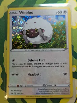 Pokemon Card SWSH Black Star Promos SWSH011 Wooloo - VLP/LP - Image 1