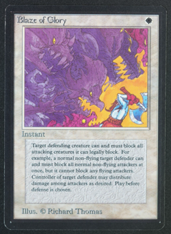 Blaze of Glory Beta MTG Card Magic: the Gathering 1993 - Image 1