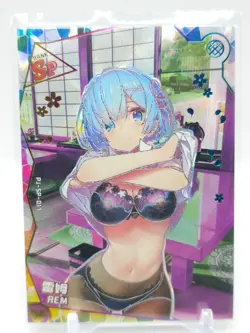Goddess Story - Anime Waifu Trading Card - Rem - Image 1