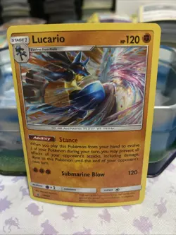 Lucario - SM54 - Black Star Holo Rare Promo - Pokemon Card - NM - Image 1