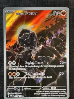 Pokemon TCG Paldean Tauros Scarlet & Violet Paldea Evolved Holo Card 218/193 NM - Image 1