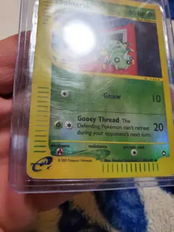 DAMAGED Spinarak 62/147 Aquapolis Reverse Holo Pokemon Card TCG - Image 2