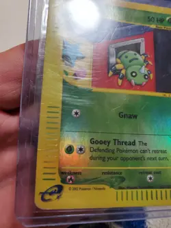 DAMAGED Spinarak 62/147 Aquapolis Reverse Holo Pokemon Card TCG - Image 3