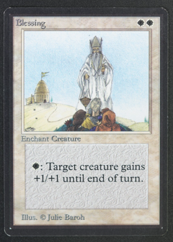 Blessing Beta MTG Card Magic: the Gathering 1993 - Image 1