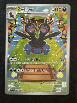 Pokemon TCG Zweilous Full Art White Flare Card 147/086 Near Mint Condition - Image 1