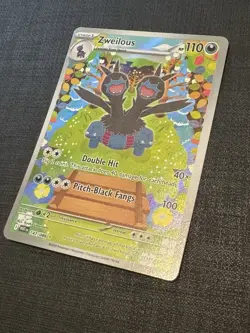 Pokemon TCG Zweilous Full Art White Flare Card 147/086 Near Mint Condition - Image 2