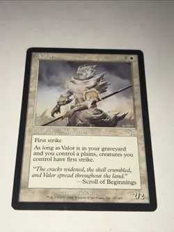 Magic the Gathering Valor Card - Image 2
