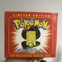 23K Gold Plated CHARIZARD Trading Card 1999 Burger King Pokemon Ball SEALED - Image 4