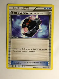 Pokemon Card XY Phantom Forces Battle Compressor 92/119 Moderately Played - Image 1