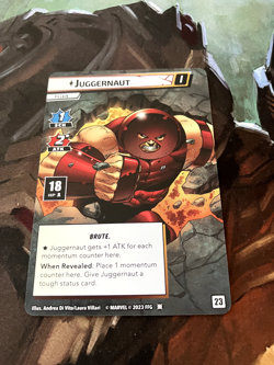Marvel Champions Next Evolution Promo Card Juggernaut Full Art - Image 1