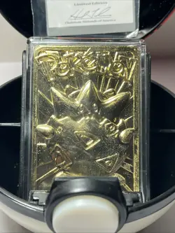 1999 Nintendo Limited Edition 23 Karat Gold Plated TOGEPI Pokemon Card - Image 2