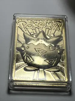 1999 Nintendo Limited Edition 23 Karat Gold Plated TOGEPI Pokemon Card - Image 4