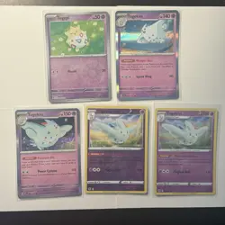 Togepi & Togekiss Pokemon Card Lot - X5 Unique Holos - A235 - Image 1