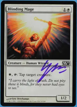 Blinding Mage Magic 2011 / M11 NM Common Artist Signed CARD (s1886) ABUGames - Image 1