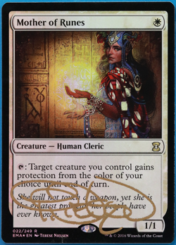 Mother of Runes FOIL Eternal Masters NM White Rare SIGNED CARD (505159) ABUGames - Image 1
