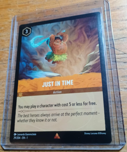 2023 Disney Lorcana TCG The First Chapter - Just in Time 29/204 Action Card - Image 1