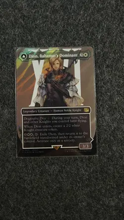 Dion, Bahamut's Dominant (Borderless) (Surge Foil) Final Fantasy Foil 521 - Image 1