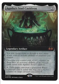 Agatha's Soul Cauldron (Extended Art) - [Foil] Wilds of Eldraine LP - Image 1