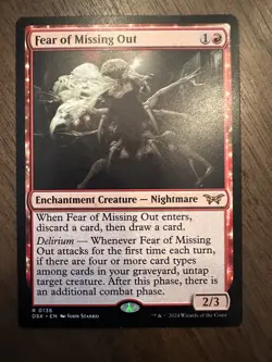 Fear of Missing Out : MTG / Duskmourn: House of Horror #0136 / NM - Image 1