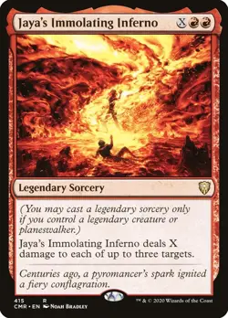 Jaya's Immolating Inferno: MtG Magic Commander Battle for Baldur's Gate Rare - Image 1