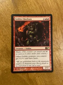 Magic The Gathering Goblin Chieftain M11 141 MTG lp - Image 1