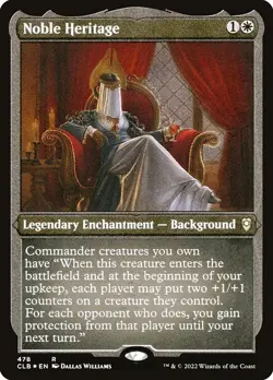 Noble Heritage Foil Etched - Commander Legends: Battle For Baldur'S Gate MTG-NM - Image 1