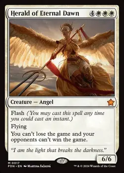 Herald of Eternal Dawn Regular - Foundations MTG-NM - Image 1
